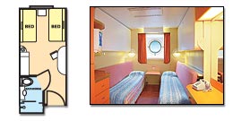 Oceanview Stateroom with Porthole